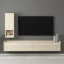 Hanah Home Sema - Soporte para TV Travertino